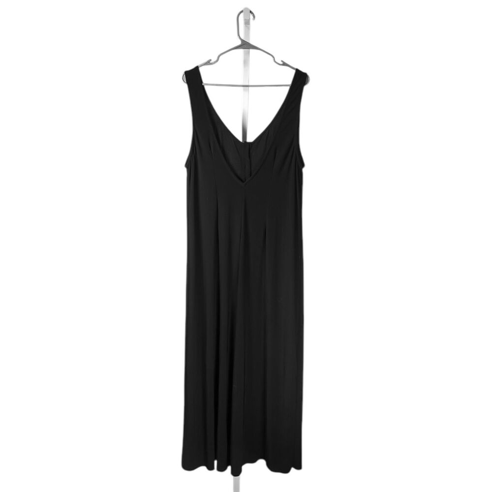 Show Me Your Mumu Womens Goulding Jumpsuit Black Wide Leg Stretch Jumper Size XL - Picture 3 of 8
